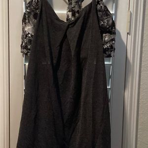 Lululemon sports bra with attached top multicolored